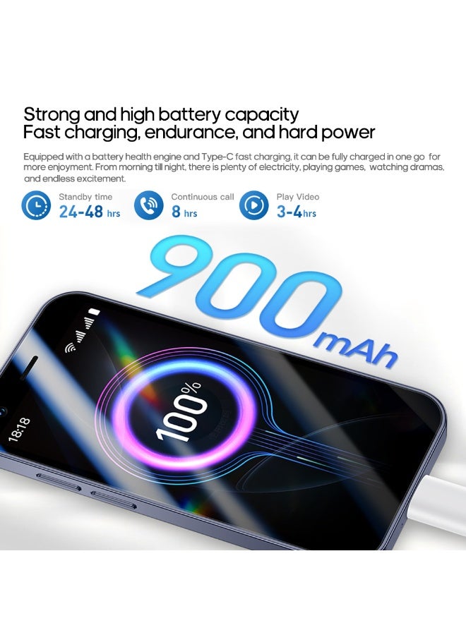  FUFFI هاتف ذكي صغير غير مقفل 3G، هاتف خلوي صغير عالي الدقة 3.0 بوصة، أندرويد 8.1، ثنائي الشريحة مزدوج الاستعداد، بطارية 900 مللي أمبير، كاميرا ثلاثية عالية الدقة، هاتف احتياطي محمول 4 ألوان - Image 4