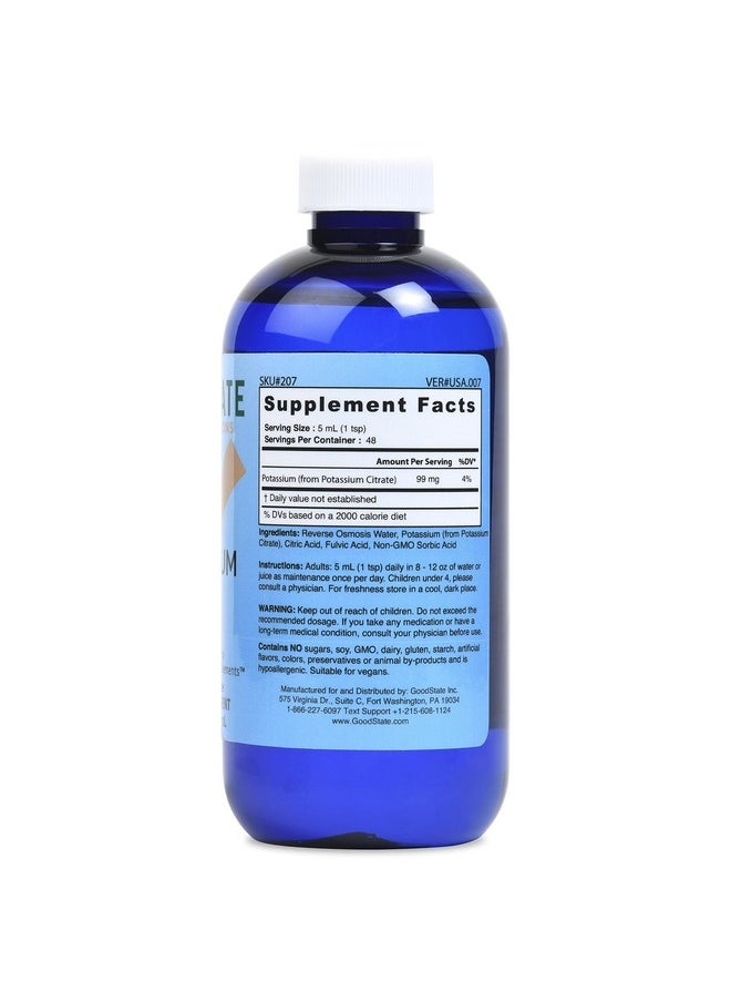 Good State Liquid Ionic Potassium 48 Servings At 99 Mg Elemental Plus 2 Mg Fulvic Acid 8 Fl Oz  - Image 3