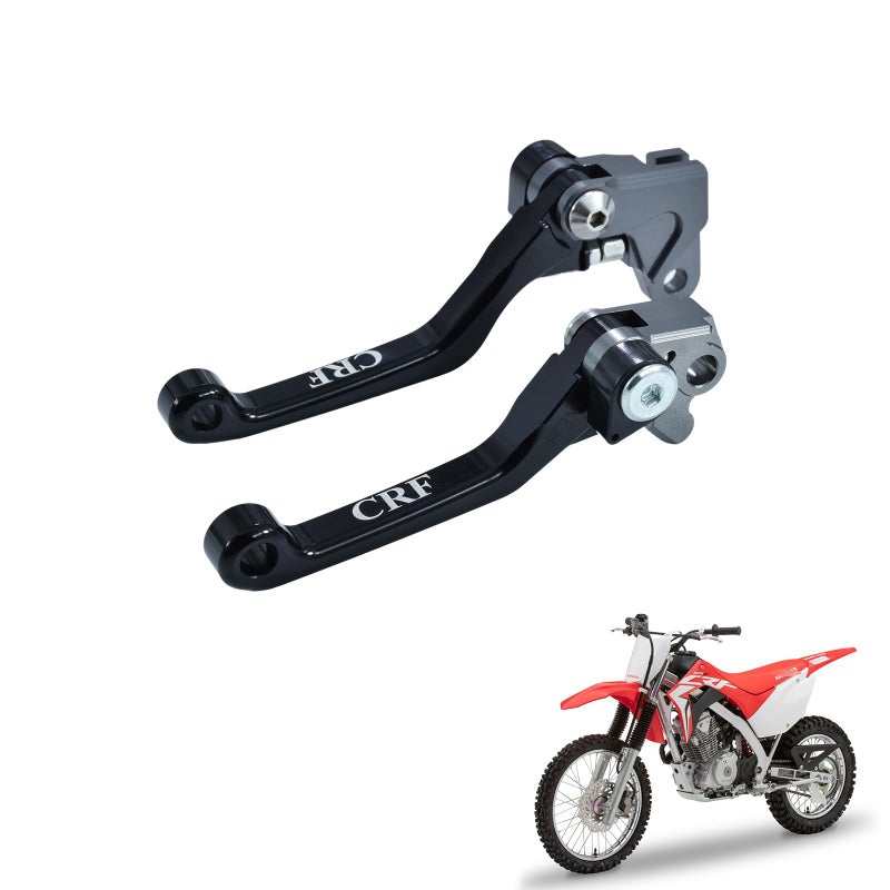 KZLM Foldable Brake Clutch Lever CNC Aluminum Pivot Handle for CRF125F CRF 125F 20142026 Pit Dirt Bike Black - Image 3