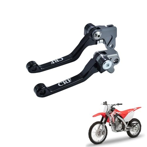 KZLM Foldable Brake Clutch Lever CNC Aluminum Pivot Handle for CRF125F CRF 125F 20142026 Pit Dirt Bike Black - Image 1