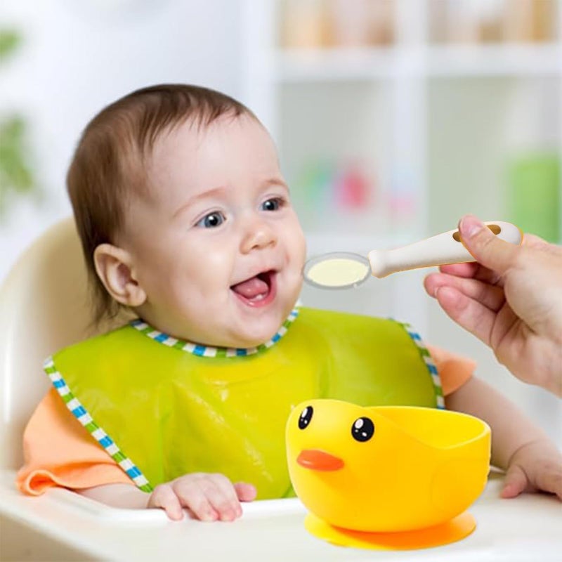 Bukela Silicone Baby Feeding Forks and Spoons Set, Training Utensils, Cutlery Adjustable Handle Easy for Kid, Anti-Choke Self Feeding Utensils for Over 6 Months Babies, 100% BPA Free - Image 4