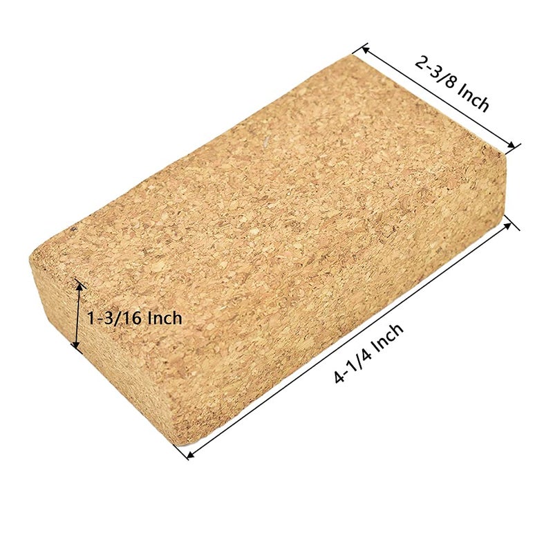 LÓVFEIFAN كتل صنفرة الفلين LÓVFEIFAN 4-1/4" × 2-3/8" × 1-3/16" أداة صنفرة يدوية لورق الصنفرة - 3 قطع - Image 2