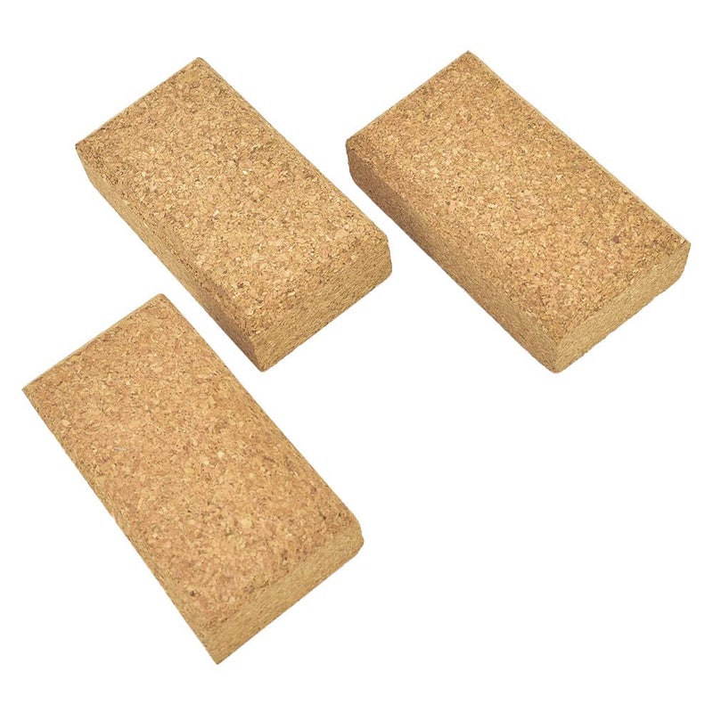 LÓVFEIFAN كتل صنفرة الفلين LÓVFEIFAN 4-1/4" × 2-3/8" × 1-3/16" أداة صنفرة يدوية لورق الصنفرة - 3 قطع - Image 1