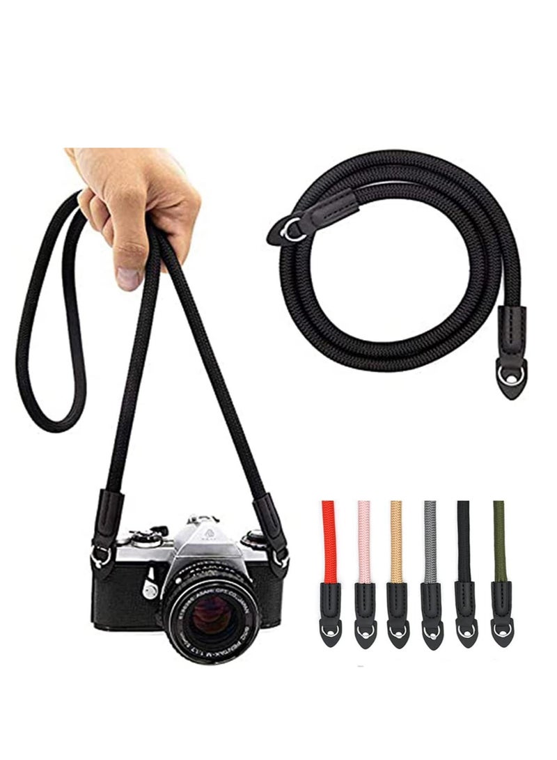 Camera Strap Vintage 100cm Nylon Climbing Rope Camera Neck Shoulder Strap for Micro Single and DSLR Camera. - Image 1