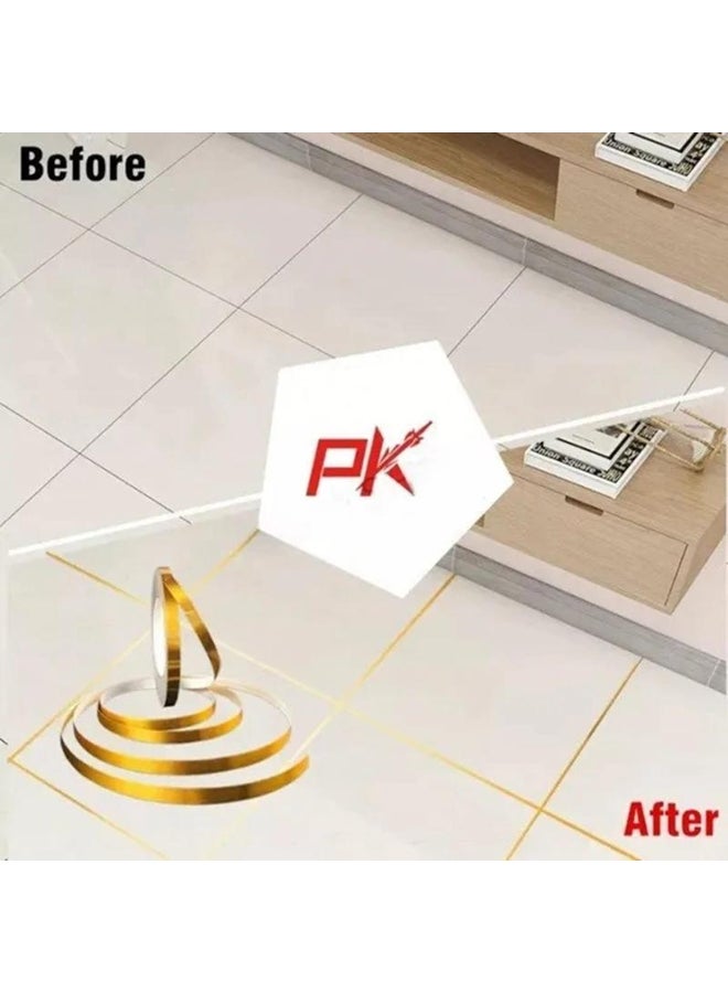 50m/Roll Self Adhesive Floor Tile Stickers Waterproof Wall Gap Sealing Tape Strip Floor Tile Beauty Seam Sticker Wall Decoration  - Image 2
