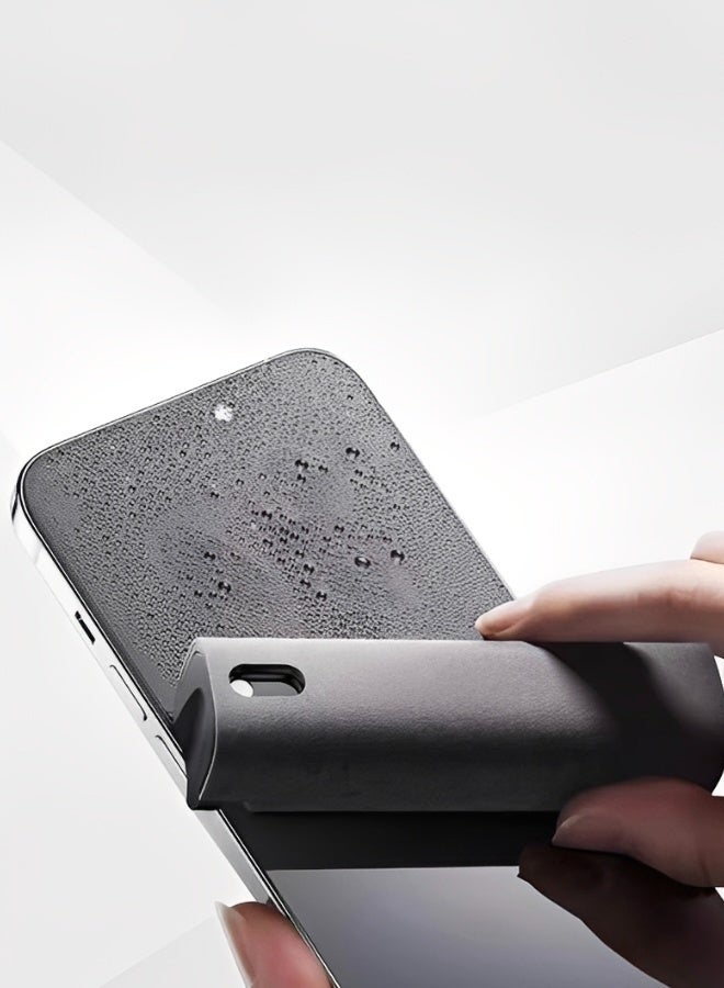 3 قطع منظف شاشة منظف شاشة تعمل باللمس للهواتف المحمولة وأجهزة الكمبيوتر المحمولة والأجهزة اللوحية 3 في 1 بخاخ وقطعة قماش من الألياف الدقيقة قابلة لإعادة التعبئة بالماء ومطهر كحولي - Image 4