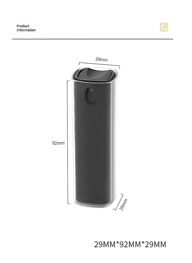 3 قطع منظف شاشة منظف شاشة تعمل باللمس للهواتف المحمولة وأجهزة الكمبيوتر المحمولة والأجهزة اللوحية 3 في 1 بخاخ وقطعة قماش من الألياف الدقيقة قابلة لإعادة التعبئة بالماء ومطهر كحولي - Image 5