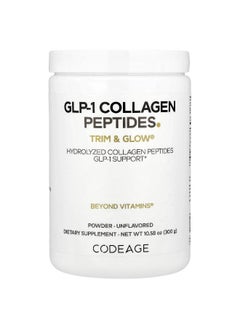 Codeage Codeage, GLP-1 Collagen Peptides Powder, Trim & Glow®, Unflavored, 10.58 oz (300 g)  - Image 1