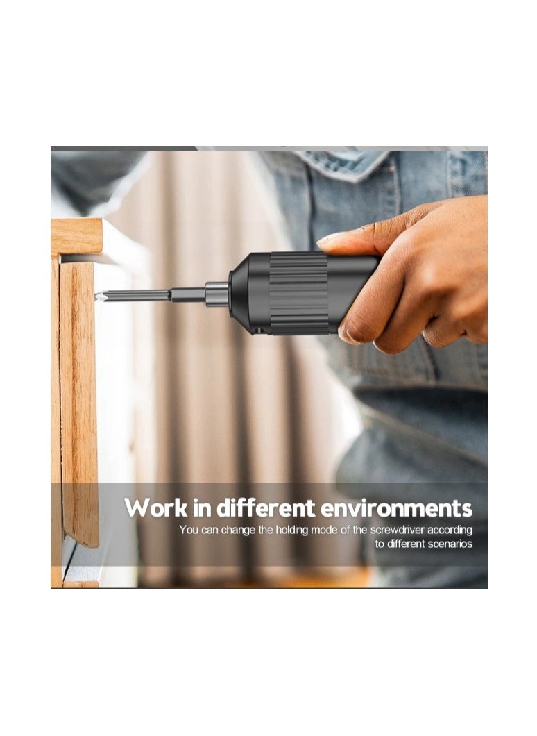 Generic 2 in 1 4V Cordless Electric Screwdriver Kit USB Rechargeable Lithium Ion Battery Screwdriver Bits Power Screwdriver Tools Set  - Image 5