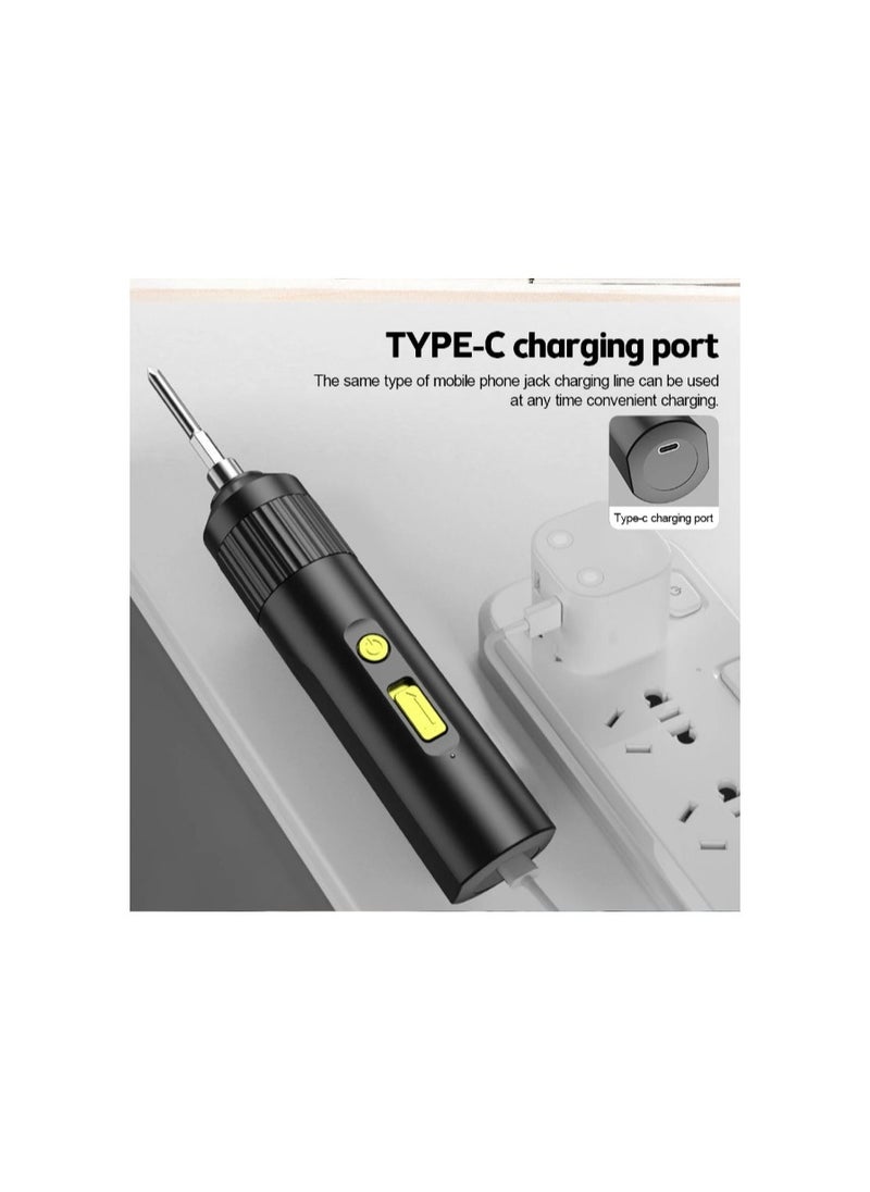 Generic 2 in 1 4V Cordless Electric Screwdriver Kit USB Rechargeable Lithium Ion Battery Screwdriver Bits Power Screwdriver Tools Set  - Image 4