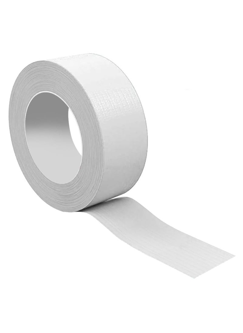 RACO RACO Duct/Cloth Tapes Strong Adhesive Tape for Sealing, Patching, Securing Cables and Labelling, Heavy Duty Tape for Indoor & Outdoor Use 50mmx25M (White)  - Image 1