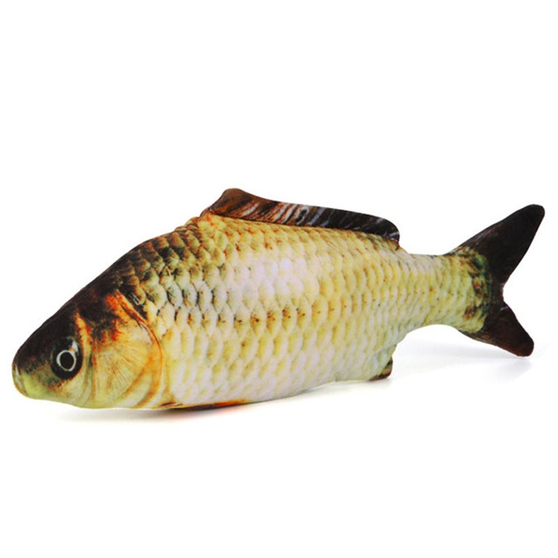 Electric Flopping Simulation Fish Cats Toy for Biting Chewing Kicking Funny Interactive Pets Toys USB Charging Fish Toy Kitten-Perfect - Image 1