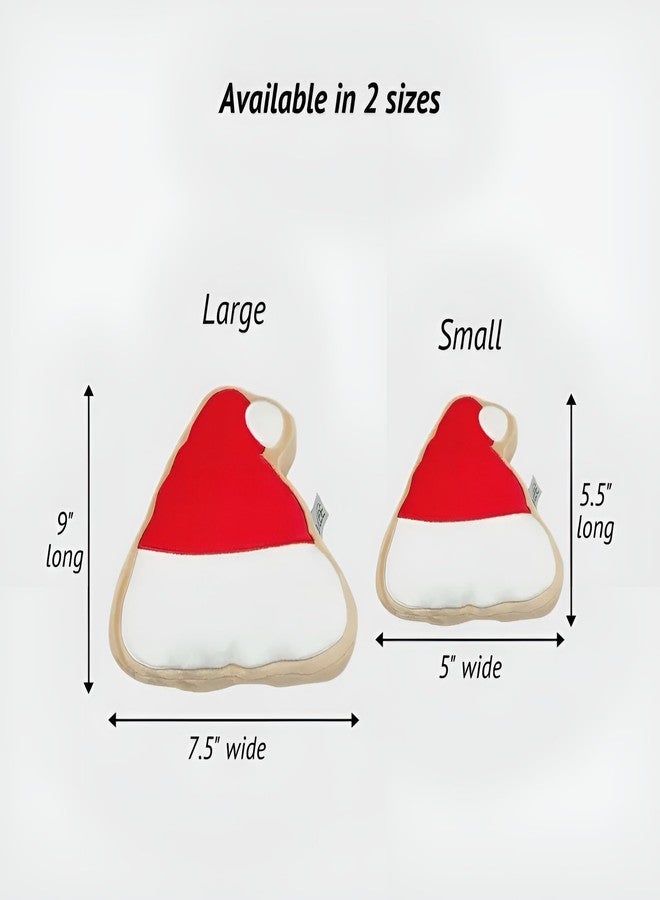 Midlee Christmas Sugar Cookie Catnip Cat Toys- Festive Santa Hat & Christmas Tree Plush Set, Soft Cotton with Polyfill, Holiday Decor Gift for Cats - Image 4