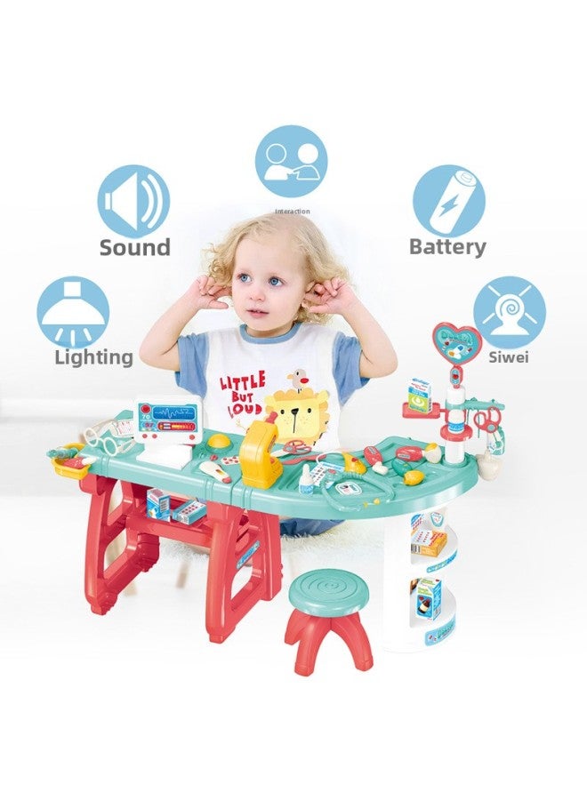 Jiacheng Children Play Doctor Stethoscope Syringe Set Doctor Nurse Clinic Medical Tools Play House Toys-Color:999-105 (set Of 22) - Image 3