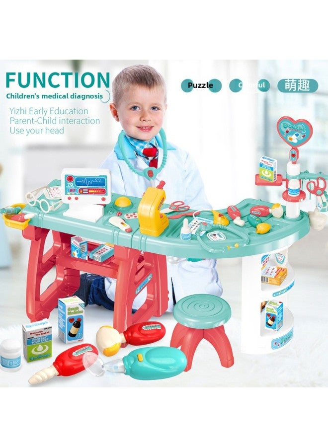 Jiacheng Children Play Doctor Stethoscope Syringe Set Doctor Nurse Clinic Medical Tools Play House Toys-Color:999-105 (set Of 22) - Image 2