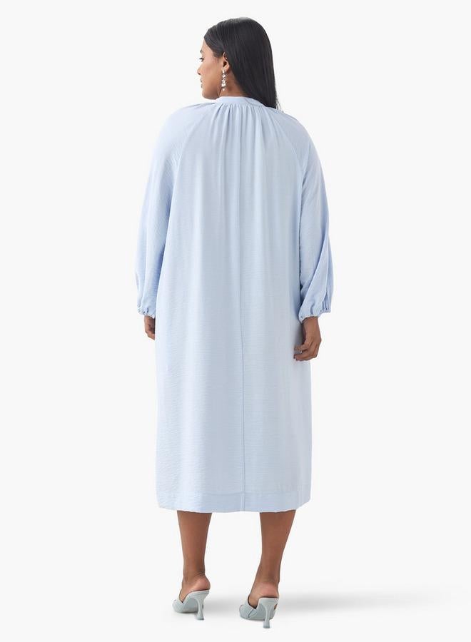  أولا بوبكن فستان بجيوب كروشيه من أولا بوبكن بياقة برباط - Image 3