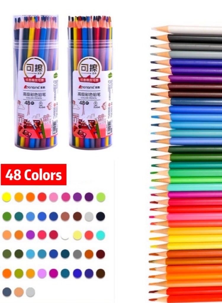 48 Piece Classic Colour Pencil Set Multicolour - Image 1