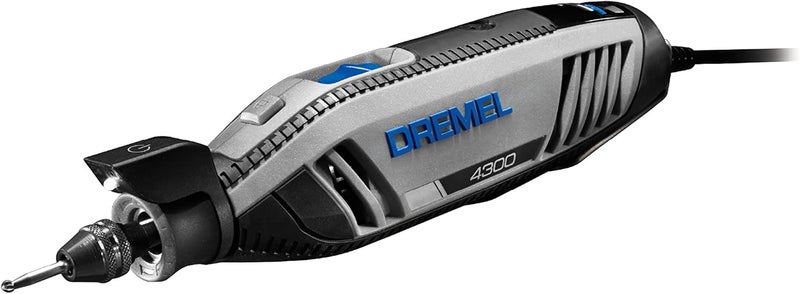 DREMEL طقم أدوات دوارة عالية الأداء 4300-5/40 مع ضوء LED - 5 ملحقات و 40 ملحقًا - مثالي للطحن والقطع ونحت الخشب والصنفرة والنقش - Image 2