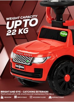 BAYBEE Rover Pro Ride On Baby Car For Kids Ride On Push Car With Music Light Kids Car With Storage Push Handle Ride On Toy Car Push Ride On Car For Kids Baby Toddlers 1 To 3 Years Boys Girls Red  - Image 5