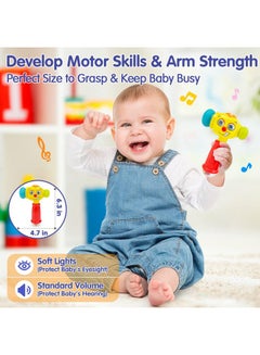 HOLA HOLA Toys for 1 Year Old Boy Birthday Gift - Hammer Baby Toys 12-18 Months, Musical 1 Year Old Toys with Light Flashing, Toys for 1 + Year Old Boy Toddlers Toys Age 1-2 Baby Toys Easter Stuffers  - Image 3