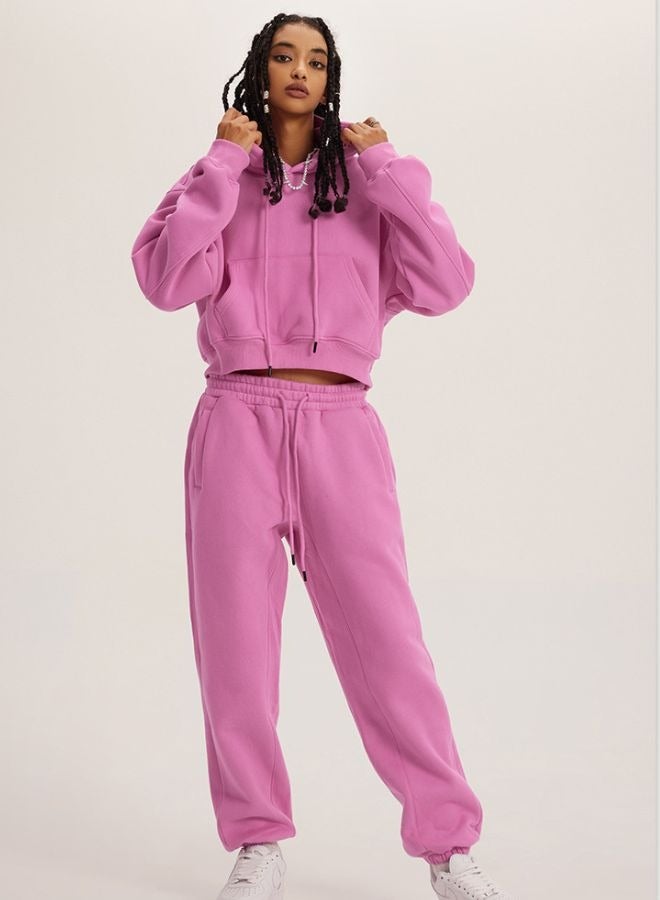 Mei Stylish Women's Long Sleeve Cropped Pullover Hoodie - Image 4