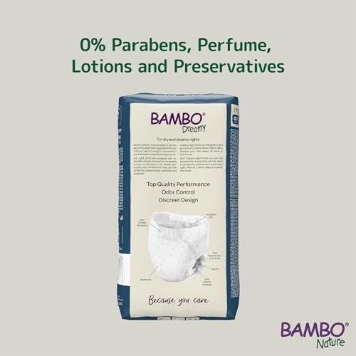 Bambo Nature Premium Dreamy Night Pants, Pull Up Pants, Eco-Labeled Night Time Diapers, Secure, Comfortable, Skin Friendly : Children Aged 4-7 Years, 60 Count - Image 2