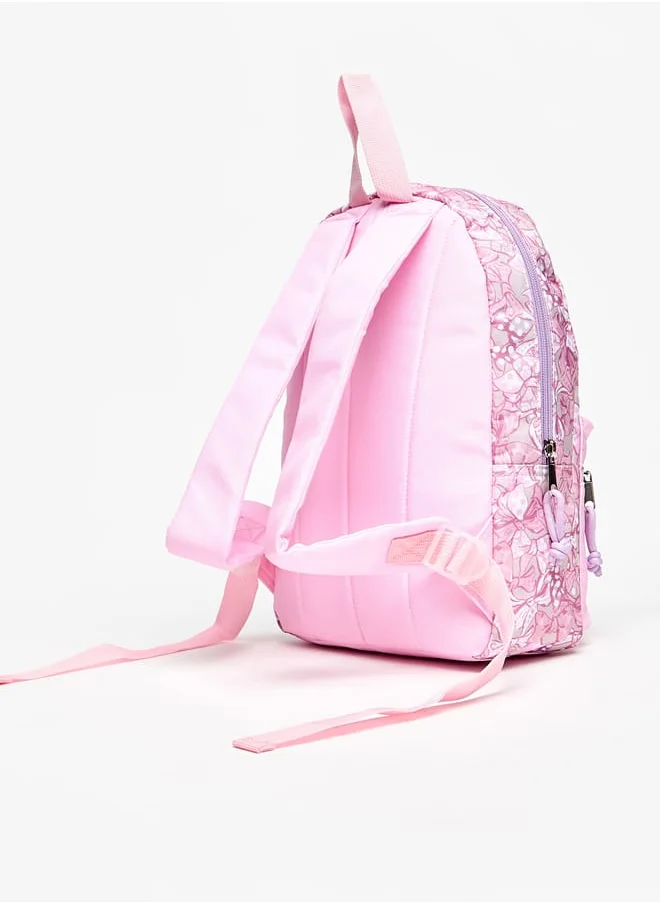 ديزني Girls Marie Print Backpack with Adjustable Straps and Zip Closure