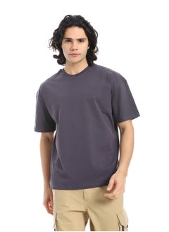Andora Crew Neck Short Sleeves T-Shirt_Lead Grey  - Image 1