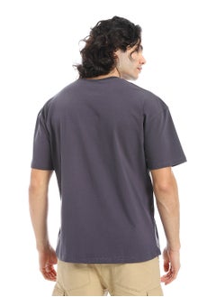 Andora Crew Neck Short Sleeves T-Shirt_Lead Grey  - Image 3