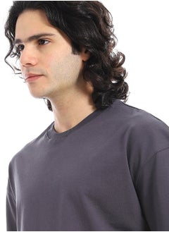 Andora Crew Neck Short Sleeves T-Shirt_Lead Grey  - Image 4