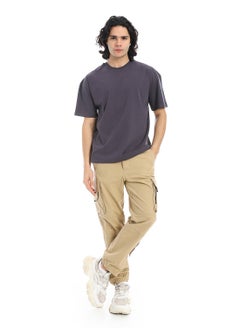 Andora Crew Neck Short Sleeves T-Shirt_Lead Grey  - Image 5