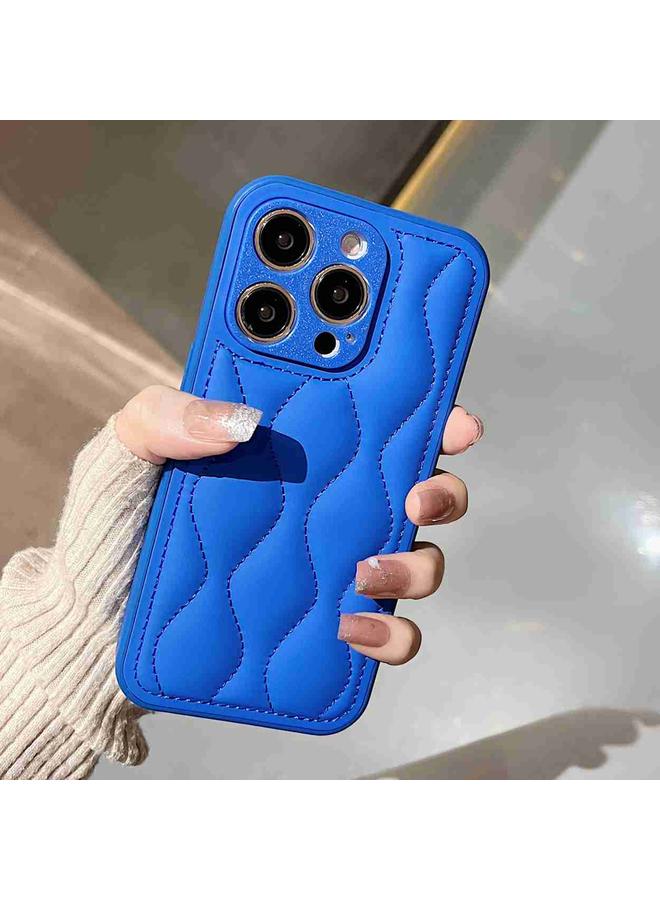 S-TOP Case For iPhone 15 Pro Max Fine Hole 8-shaped Texture Eiderdown Airbag Phone Case - Image 2