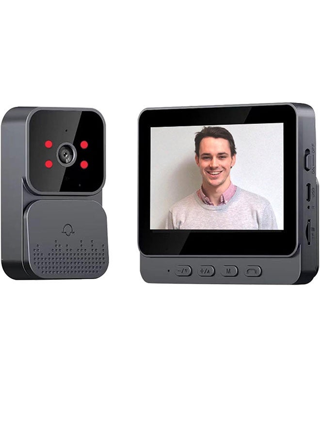 Smart Video Doorbell, 4.3-Inch IPS Screen, Two-Way Talk, Built-In Chime, Full-Scenario Security For Villas, Homes, Offices, Apartments - Image 1