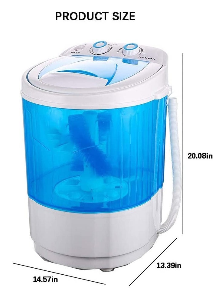 ELTRAZONE Shoe Washing Machine Small Household, Portable Lazy Washing Machine, 360° Cleaning, 10 Minutes Fast Cleaning, Safe Material Does Not Hurt Shoes Blue/White  - Image 3