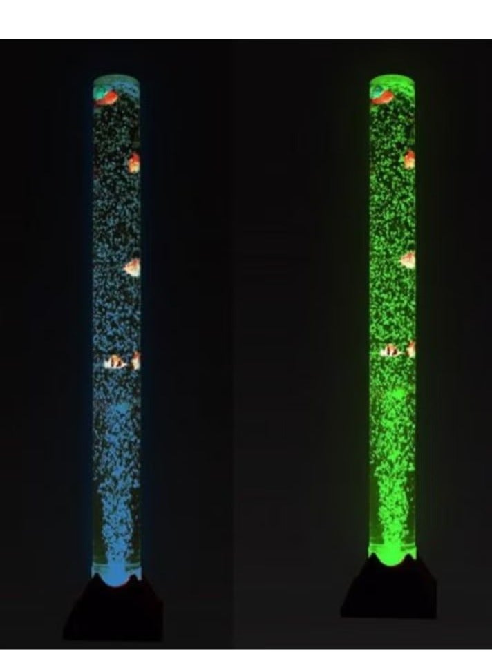 Raxoom Fish Bubble Lamp –Stunning Sea Creature Design with Jellyfish & Seahorse, 90cm Tall, 7 Changing Colors for a Unique Sensory Experience, Metallic Finish – Ideal for Relaxation, Stress Relief, & Home Décor – Perfect Gift for All Ages - Image 5