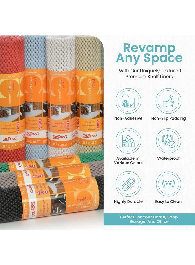 Con-Tact Brand Grip Premium Shelf Liner, Thick and Non-Adhesive Drawer Liner, Multi-Purpose and Easy to Use, 18" x 10', White, Pack of 1 - Image 3