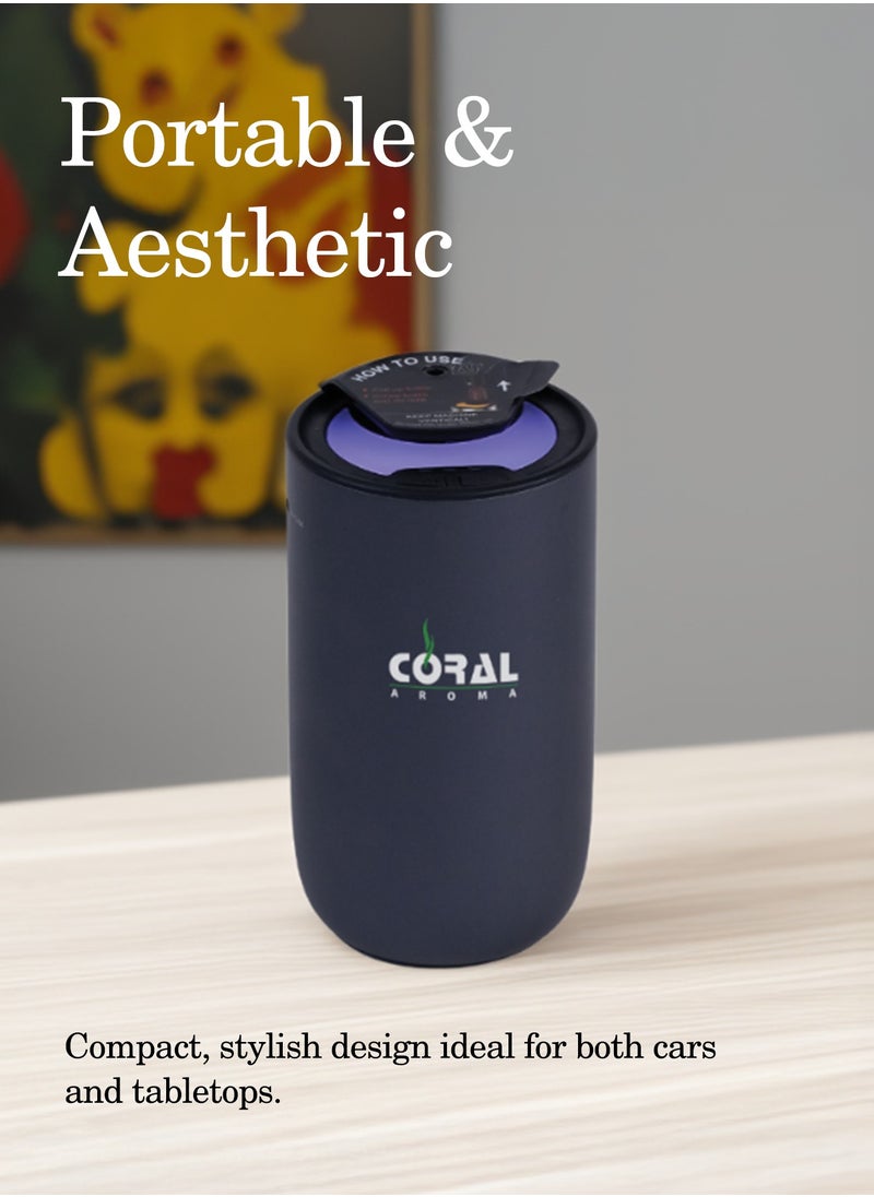 Aroma Go Portable Car & Tabletop Diffuser | 2000 mAh Battery | USB C | Motion Sensor with 1 Year Warranty