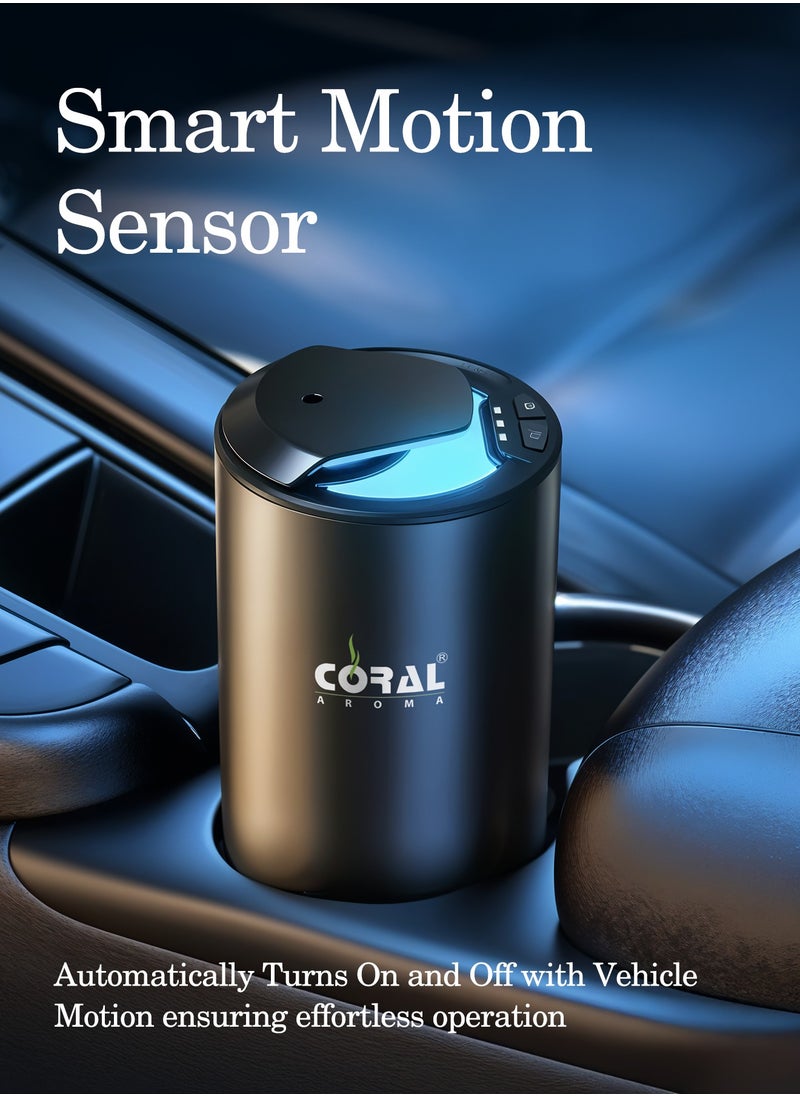Aroma Go Portable Car & Tabletop Diffuser | 2000 mAh Battery | USB C | Motion Sensor with 1 Year Warranty