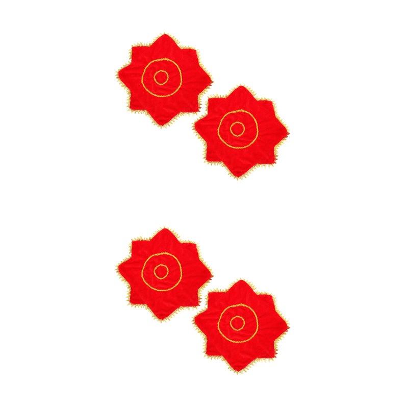 4 pcs Yangko Handkerchief Rotating Handkerchief Chinese Style Dance Towel - Image 1
