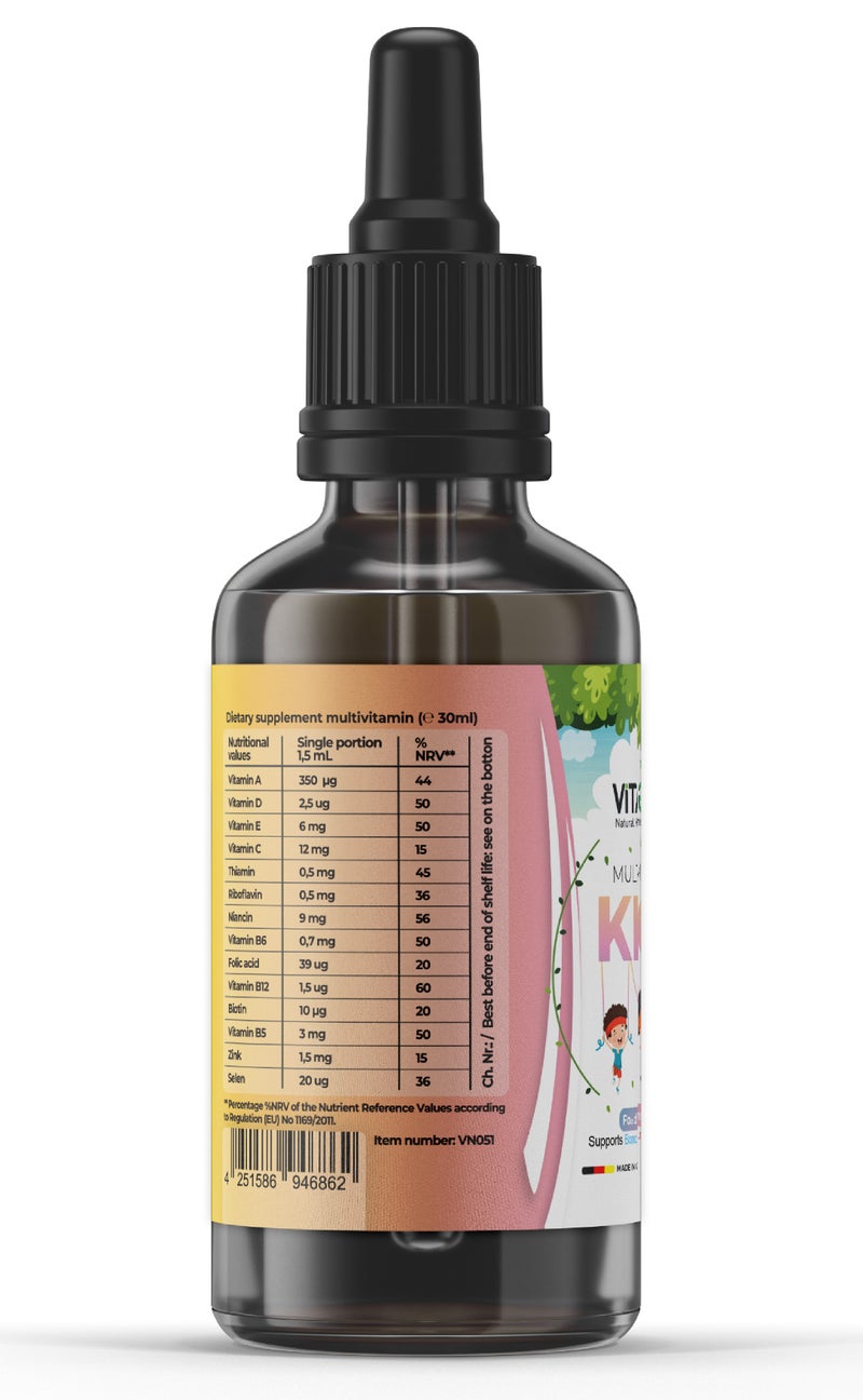 VITASIGN Kids Multivitamin Liquid Drops 30ml – Supports Immune, Bone & Eye Health - Image 3