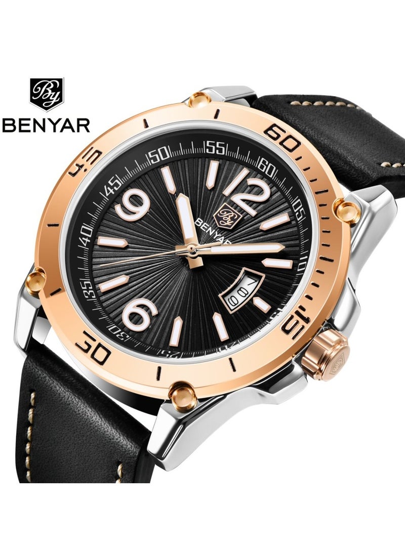 بينيار ساعات رجاليه  كوارتز ضد الماء - Image 2