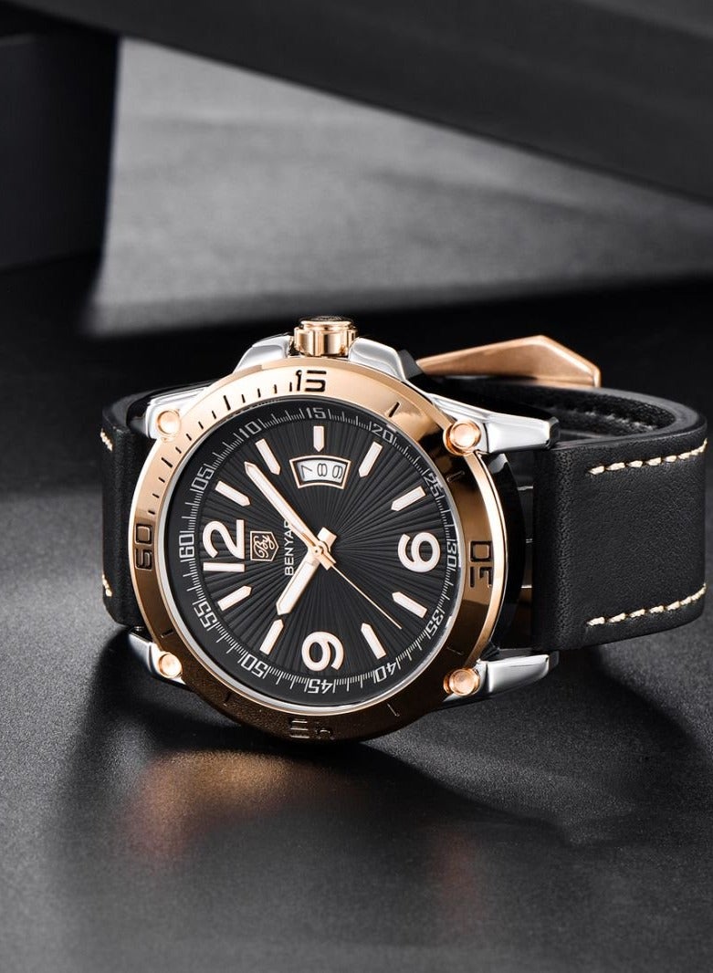 بينيار ساعات رجاليه  كوارتز ضد الماء - Image 4