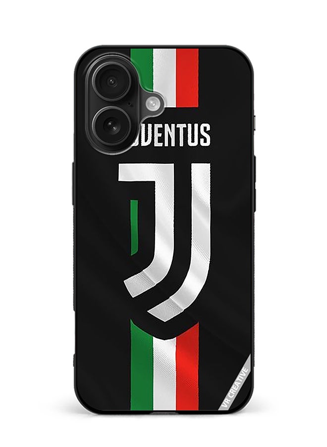 Protective Case Cover For Apple iPhone 16 Juventus Logo Design Multicolour