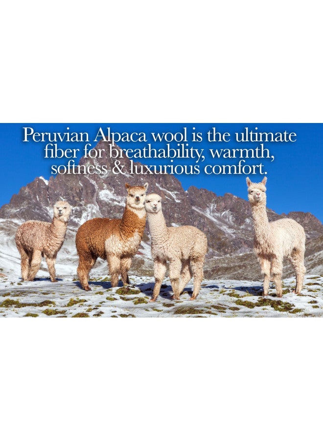 Desert Breeze Distributing Desert Breeze Distributing 100% Natural Alpaca and Merino Wool Blanket, Andean Collection,King Size Blanket - Thick, Soft and Warm, Rustic Woven Blanket, Made in Peru  - Image 5