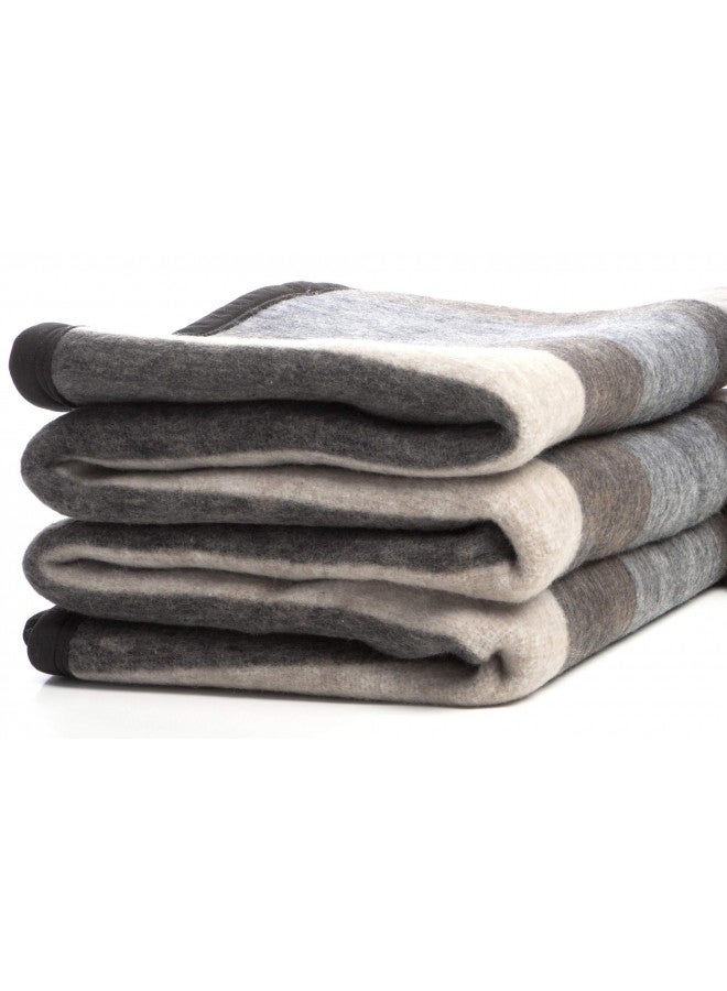 Desert Breeze Distributing Desert Breeze Distributing 100% Natural Alpaca and Merino Wool Blanket, Andean Collection,King Size Blanket - Thick, Soft and Warm, Rustic Woven Blanket, Made in Peru  - Image 1