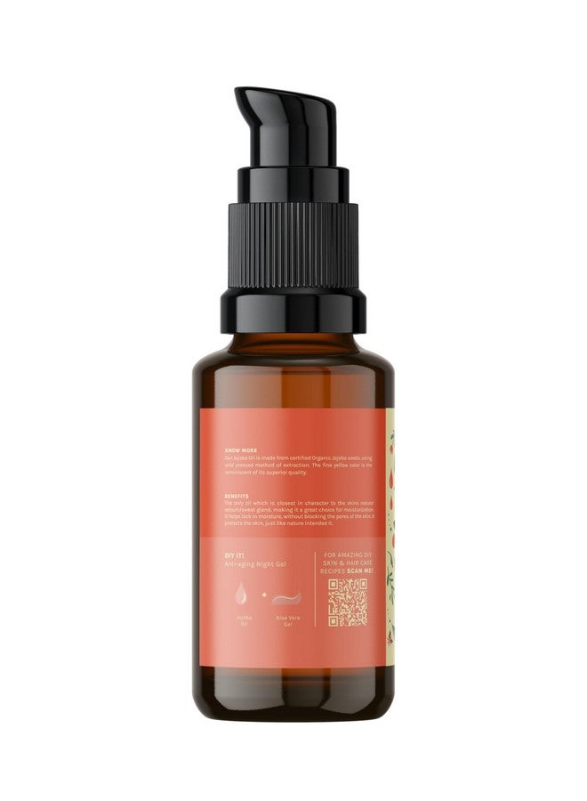 Tattvalogy Golden Jojoba Oil | Derived From Jojoba Seeds | 100% Cold-Pressed & Organic | Pure, Virgin & Unrefined | For Hair, Moisturizing Skin, Makeup Primer & Nails | In Glass Bottle - 15 ml - Image 2