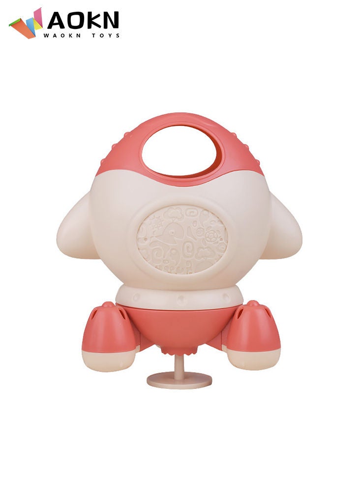 WAOKN ألعاب حمام السباحة الصيفية للأطفال، ألعاب حمام الأطفال، ألعاب دش الصواريخ النفاثة الدوارة، هدية للأطفال الصغار - Image 1