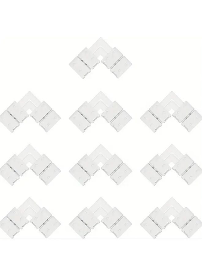 10 قطعة موصل L خالي من اللحام بعرض 8 مم وطرفين لشريط LED SMD 3528 2835 - Image 3