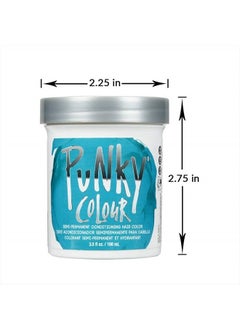 Semi Permanent Conditioning Hair Color, Vegan, PPD and Paraben Free, may last for 5-40 washes, 3.5oz, Turquoise - pzsku/Z7810E8ACFE9491E81FCDZ/45/_/1681081358/d08a74ba-83ae-4cb8-b31c-d10e9aeb887a