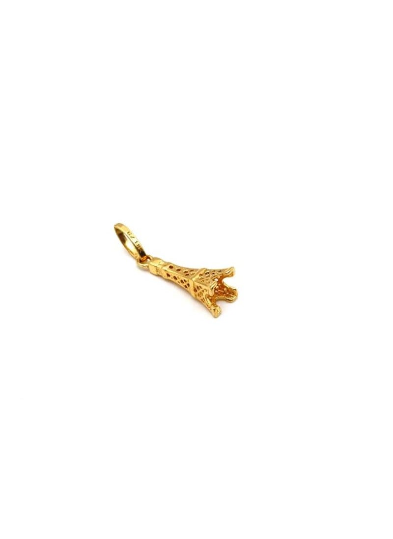 Gold Zone - Real Gold Eiffel Tower Pendant - Image 1